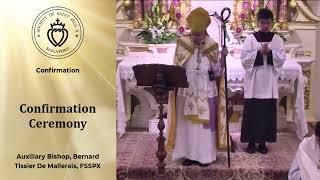 Confirmation Ceremony  Sermon by Bishop Bernard Mallerais 27 Jul 2024 [upl. by Mahon]