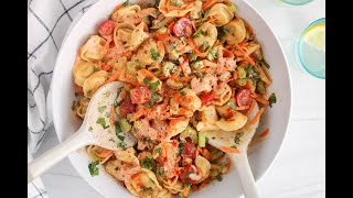 Vegan Buffalo Tortellini Pasta Salad [upl. by Duthie]