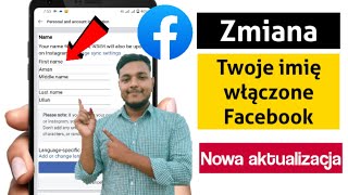 Jak zmienić swoje imię i nazwisko na Facebooku 2023  Zmień swoje imię na Facebooku [upl. by Stacie]