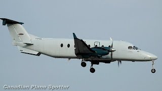 Air Georgian Beech 1900 Landing at Toronto Pearson Airport YYZ [upl. by Michigan]