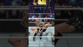 Trish Stratus KICKS Brock Lesnar wwe2k24 wwe2k24gameplay [upl. by Yerroc]