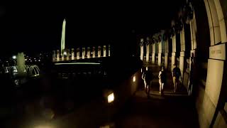 1092024 WW2 and Lincoln Memorials Washington DCdcbynight [upl. by Aeriel]