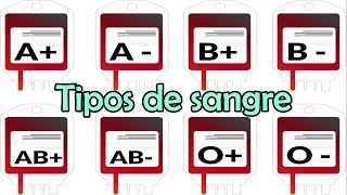 Los tipos de sangre [upl. by Yenaffit86]