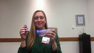 How to Use MDI Inhaler with Spacer [upl. by Rafaela]