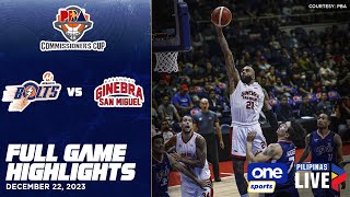 Brgy Ginebra vs Meralco highlights  PBA Season 48 Commissioner’s Cup  Dec 22 2023 [upl. by Yborian]