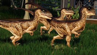 4 Deinonychus amp 4 Troodon Breakout amp Fight Jurassic World Evolution Mods 4K 60FPS [upl. by Mariska482]