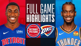 PISTONS at THUNDER  FULL GAME HIGHLIGHTS  October 30 2023 [upl. by Arivle89]