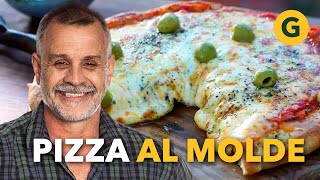 Masa de Pizza casera fácil y rápida [upl. by Garlan412]