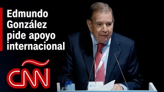 Discurso de Edmundo González en Barcelona “Al mundo entero le conviene una Venezuela democrática” [upl. by Toole947]