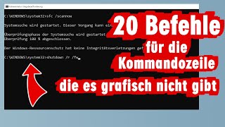 20 geniale Befehle für die WindowsKommandozeile [upl. by Nyvlem]