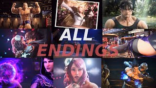 Tekken 8  All 32 Character Endings [upl. by Hendrix281]