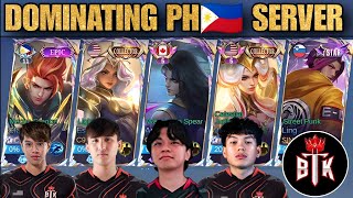 BTK DOMINATING PH🇵🇭 SEVER 10 WINSTREAKS [upl. by Vihs988]