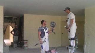 Airless painting drywall ceiling [upl. by Attehcram]