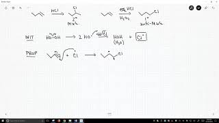 radical additions of HX to alkenes [upl. by Artiek]