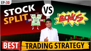 Stock Split vs Bonus Shares  Best Trading Strategy [upl. by Nirel]