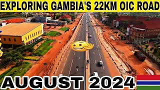 Experience Gambia’s 22Km OIC Road Full Drive with All 3 New Bridges and Upgrades August 2024 Africa [upl. by Lartnom]