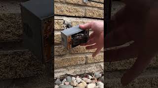 Recessing Outlet In Brick Wall shorts diy [upl. by Mack]