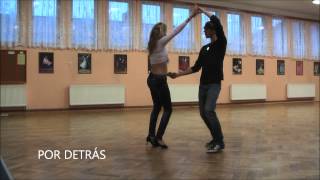 5 FIGURAS DE NIVEL BASICO BACHATA CLASS [upl. by Llenrub839]