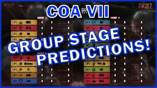 COA VII Predictions ✦ Group Stage  Identity V [upl. by Aihsenyt]