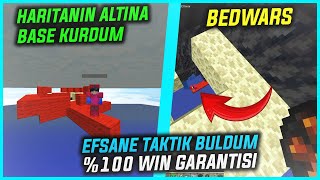 EFSANE TAKTÄ°K BULDUM VE HARÄ°TANIN ALTINA BASEMÄ° KURDUM \u00100 WÄ°N GARANTÄ°LÄ°  BEDWARS  CRAFTRÄ°SE [upl. by Kassi]