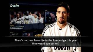 bwin players forecast with Sami Khedira Real Madrid  Atlético de Madrid matchday 14 [upl. by Croydon]