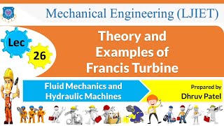 L 26 Francis Turbine and Examples of It  Fluid Mechanics and Hydraulic Machines  Mechanical [upl. by Knox683]