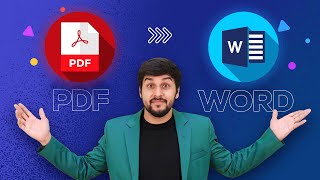 How to Convert PDF to Word  PDF Ko Word Me Kaise Convert Kare [upl. by Pearline]