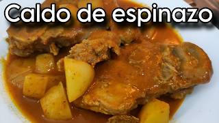 GUISADO DE ESPINAZO EN SALSA ROJA CON PAPAS LA RECETA [upl. by Nnylirej]