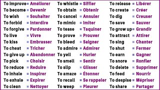 LES VERBES LES PLUS UTILISÉS EN ANGLAIS  THE MOST USED VERBS IN ENGLISH [upl. by Acinnod]