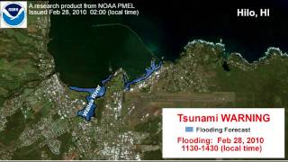 Chile Tsunami  Feb 27 2010 [upl. by Liatnahs695]