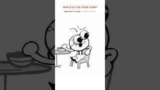 Gen Z In The Future 😅 Animation Meme Orig CoopNoop shorts [upl. by Pazia]