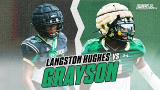 A HEATED SPARRING MATCH  Grayson GA vs Langston Hughes GA Summer Camp Full Highlights [upl. by Harrak934]