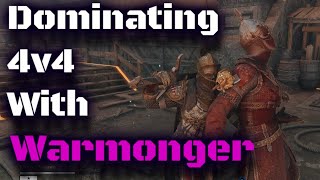 Dominating 4v4 Warmonger Gameplay  For Honor [upl. by Idorb]