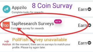 TapResearch Survays  Wowapp  Earn 8 Coin  How to Complete See Full Video [upl. by Leafar108]