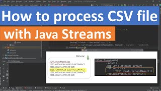 How to read and process CSV file in Java with Streams [upl. by Yahska]