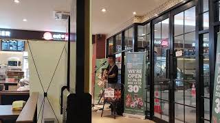 mahalini  melawan restu live cover By Dalas project at Point coffee gedhe Mall bsd plaza [upl. by Haibot]