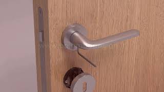 Montaggio maniglia Colombo Design su porta  How to install a Colombo Design door handle [upl. by Cassell965]