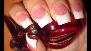 Pink amp White Nail Tutorial [upl. by Fairfield93]