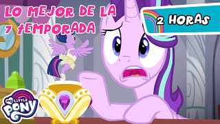 My Little Pony en español 🦄La magia de la amistad Lo Mejor De La 7 Temporada  FiM 2 Horas [upl. by Onil143]