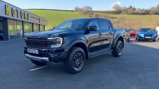 2023 FORD RANGER RAPTOR 30 V6 Petrol in Black for sale at Castle Motors [upl. by Anyala]