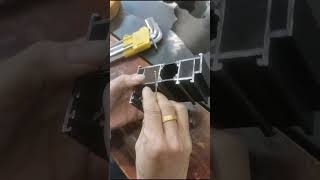 Hinge installation for thermal insulation windows [upl. by Kroo613]