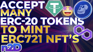 Deploy ERC721 NFT Smart Contract That ACCEPTS MANY ERC20 CRYPTO TOKENS AS PAYMENT TO MINT  🤩🤑🤑 [upl. by Ludewig]