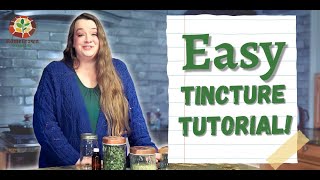 How To Make an Herbal Tincture  The Ratio Method [upl. by Aros]