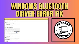 How to Fix Bluetooth Driver Error in Windows 10 [upl. by Lancelot93]