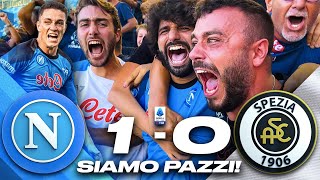 😱 SIAMO PAZZI NAPOLI 10 SPEZIA  LIVE REACTION NAPOLETANI AL MARADONA HD [upl. by Pittel]