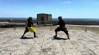 Smallsword Sparring at Palmela Castle  Miguel vs Rui [upl. by Lida174]