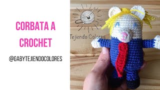 Corbata Crochet Tejiendo Colores [upl. by Esma]