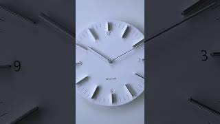 KARLSSON 壁掛け時計「Detailed」 カールソン ホワイト x シルバー Wall clock Detailed by KARLSSON [upl. by Thorndike]