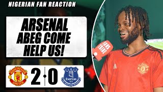 MANCHESTER UNITED 20 EVERTON  Festus  NIGERIAN FAN REACTIONPREMIER LEAGUE HIGHLIGHT 2324 [upl. by Nea]