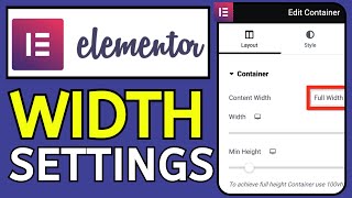 How to Create FullWidth Page Sections in Elementor 2024  Quick Tutorial [upl. by Eitsym773]